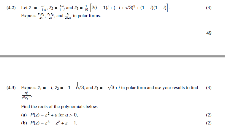Solved 42 Let Z1−1i−iz21−i1i And 2781