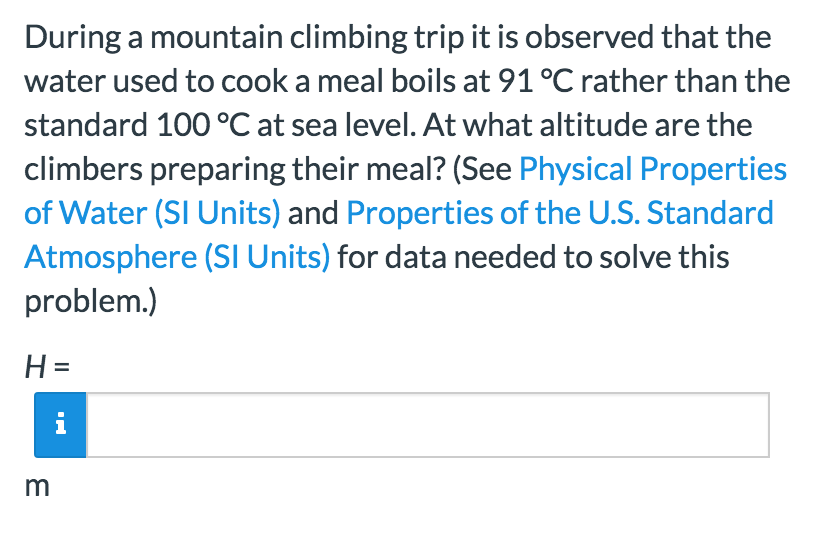 Solved During A Mountain Climbing Trip It Is Observed That | Chegg.com