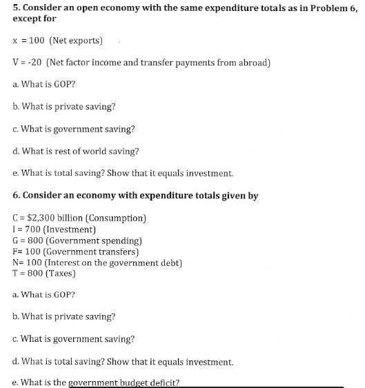 Solved 4 Consider An Economy With Expenditure Totals Giv Chegg Com