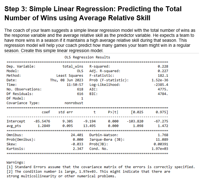 Solved Project Three: Simple Linear Regression and Multiple | Chegg.com