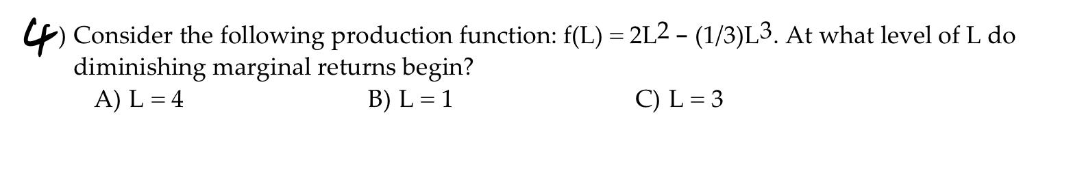 Solved 1 ) In response to an increase in total factor | Chegg.com