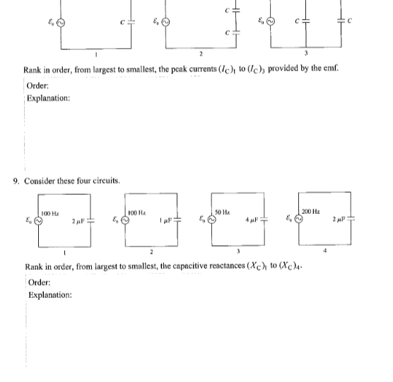 Solved 5. A circuit consists of one capacitor connected to | Chegg.com