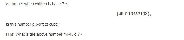 Solved A number when written is base-7 is (2021134521337 Is | Chegg.com