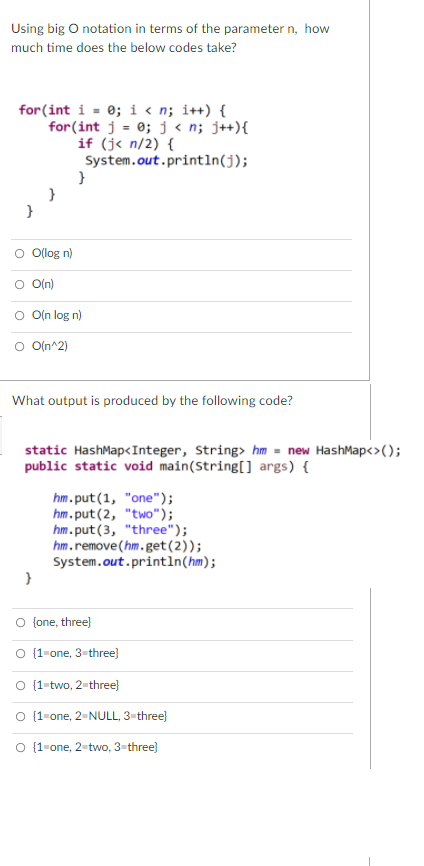 Solved Using big o notation in terms of the parameter n, how | Chegg.com