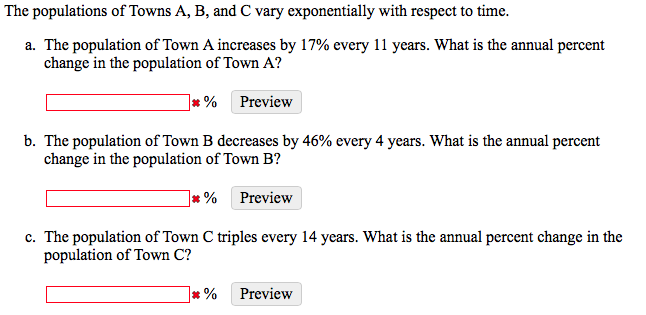 Solved The Populations Of Towns A, B, And C Vary | Chegg.com