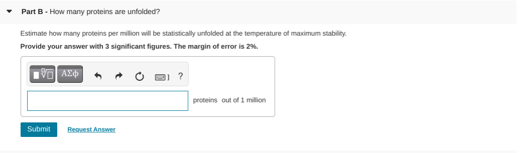 Learning Goal: Characterize protein stability curves | Chegg.com