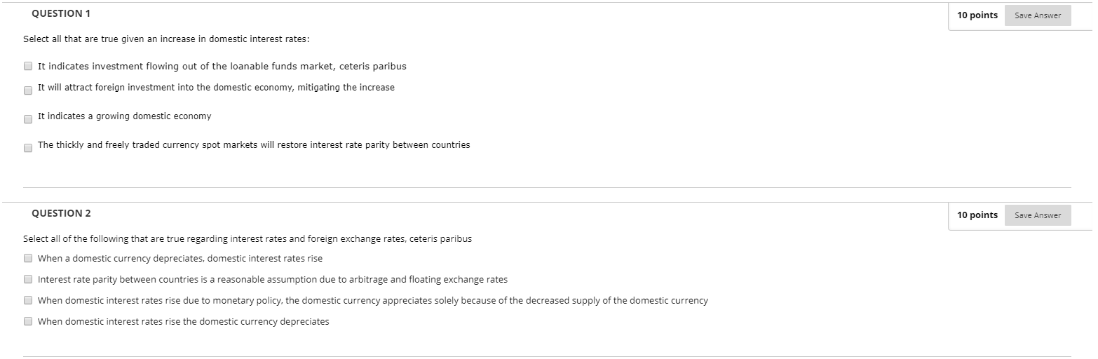Solved QUESTION 1 10 points Save Answer Select all that are | Chegg.com