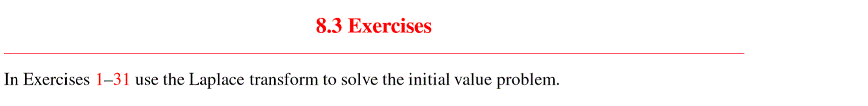 Laplace Transform Exercises With Answers