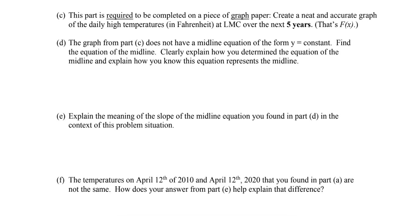 Solved Complete the following problems showing your work and | Chegg.com