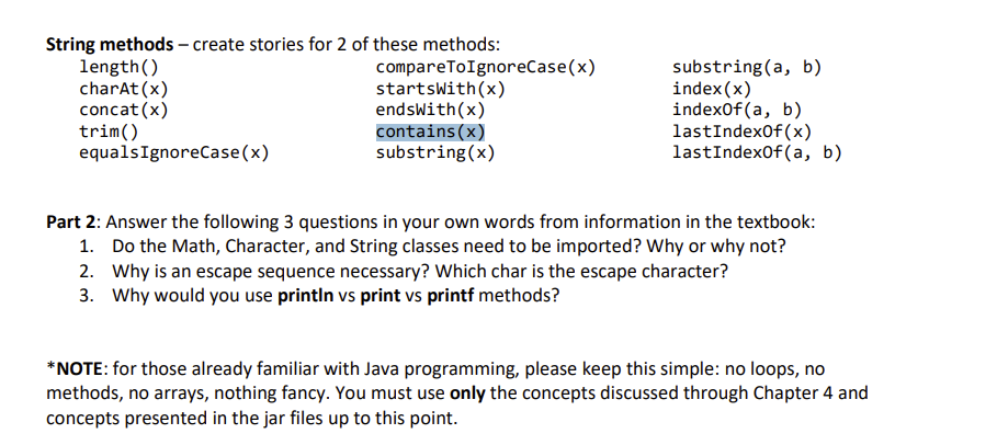 Solved Part 1: In This Assignment, You'll Be Creating Up To | Chegg.com