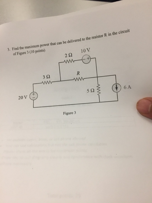Solved 3. Find the maximum power that can be delivered to | Chegg.com
