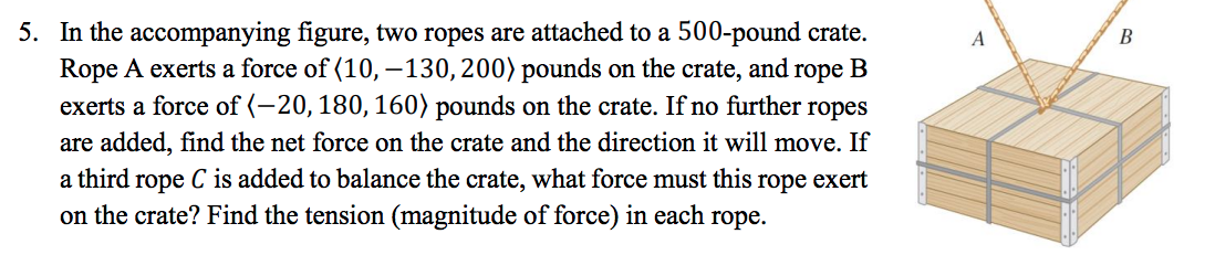 Solved A B 5. In the accompanying figure, two ropes are | Chegg.com