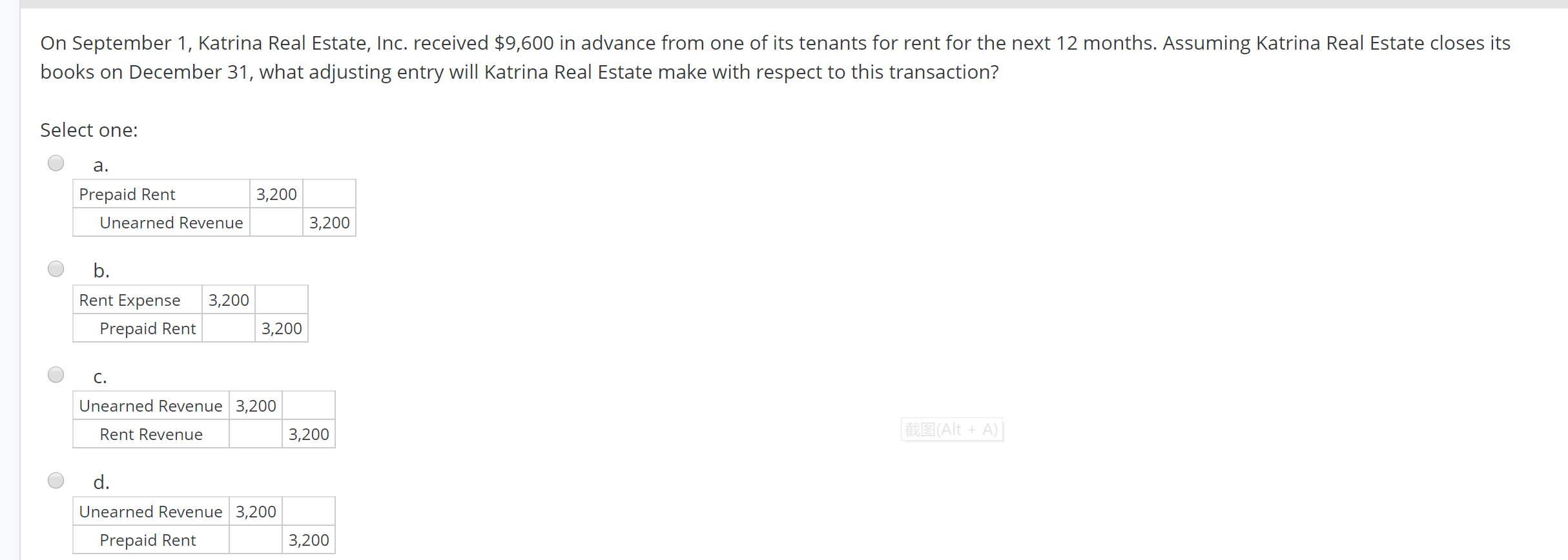 Solved On September 1, Katrina Real Estate, Inc. received