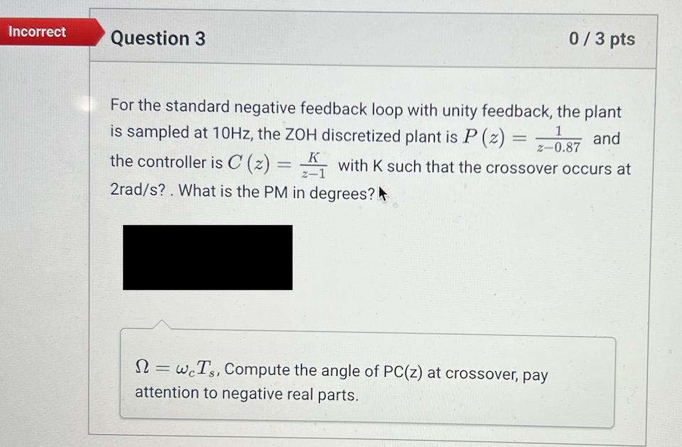 Solved For The Standard Negative Feedback Loop With Unity | Chegg.com