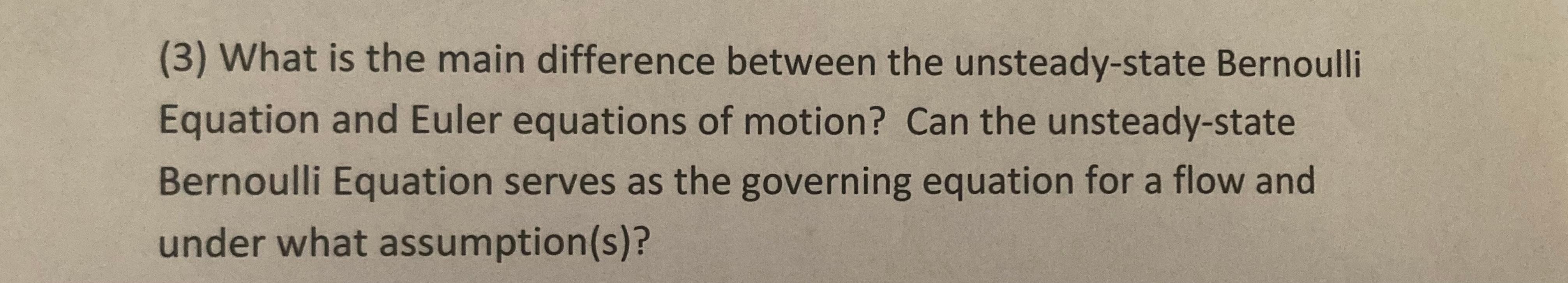Solved (3) What is the main difference between the | Chegg.com