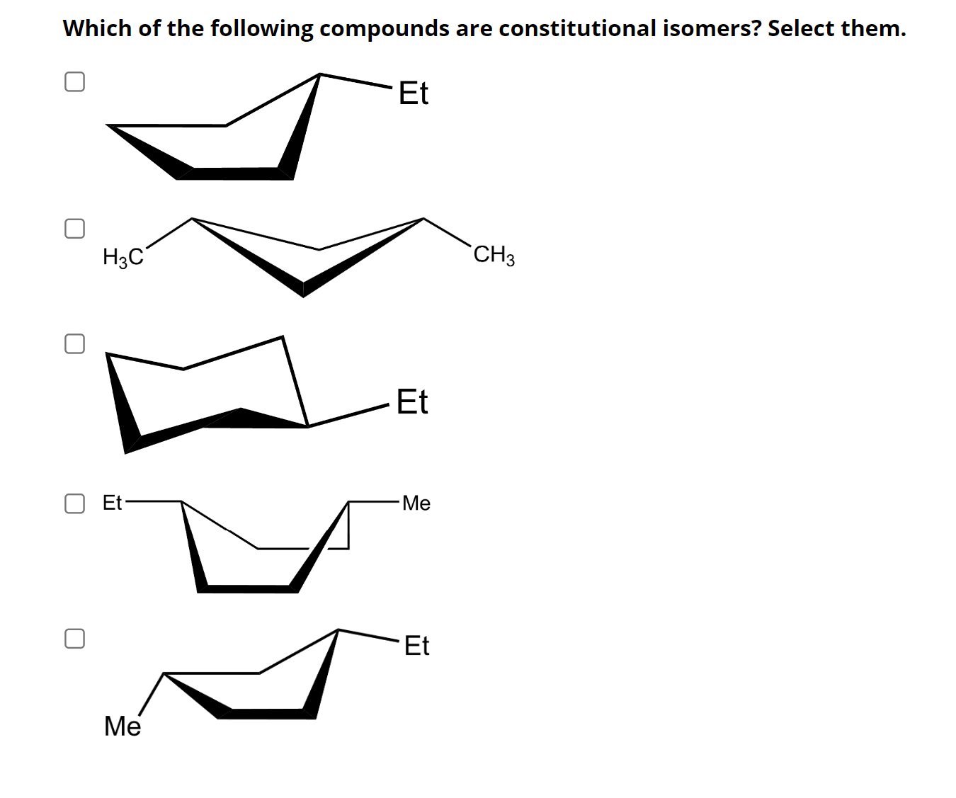 Solved Which of the following compounds are constitutional | Chegg.com