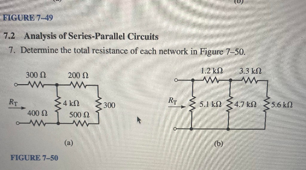 Solved FIGURE 7-49 7.2 Analysis Of Series-Parallel Circuits | Chegg.com