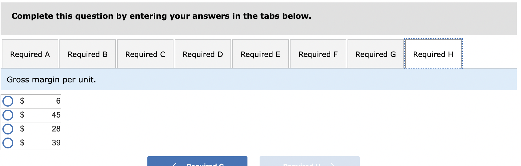 Solved Required: Select the answer for each of the following | Chegg.com