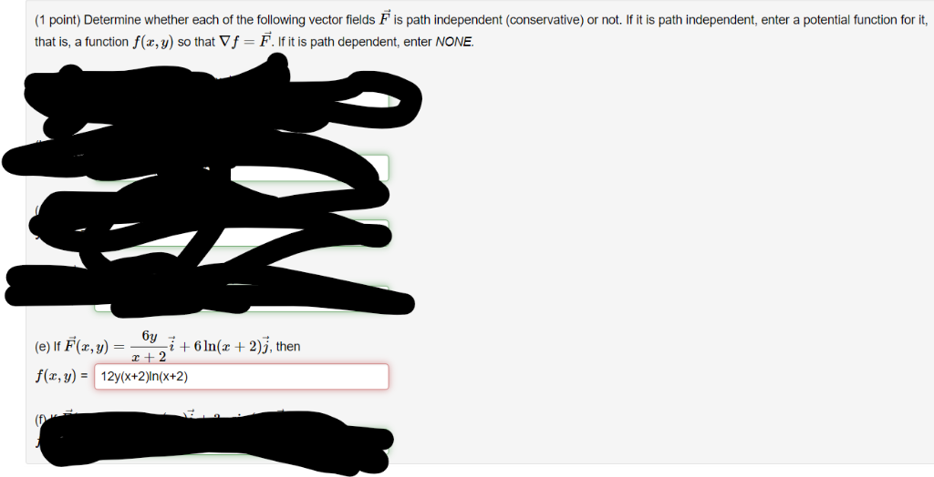 Solved (1 point) Determine whether each of the following | Chegg.com