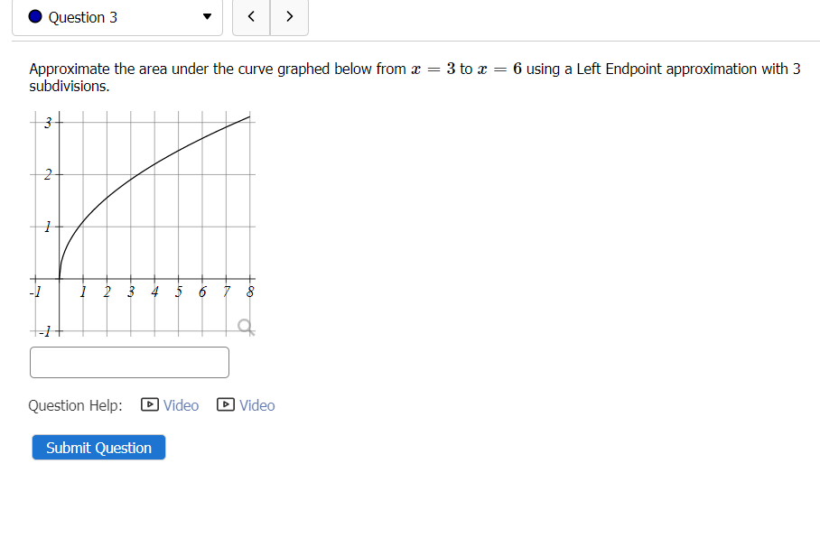 Solved Question 3 Approximate the area under the curve | Chegg.com