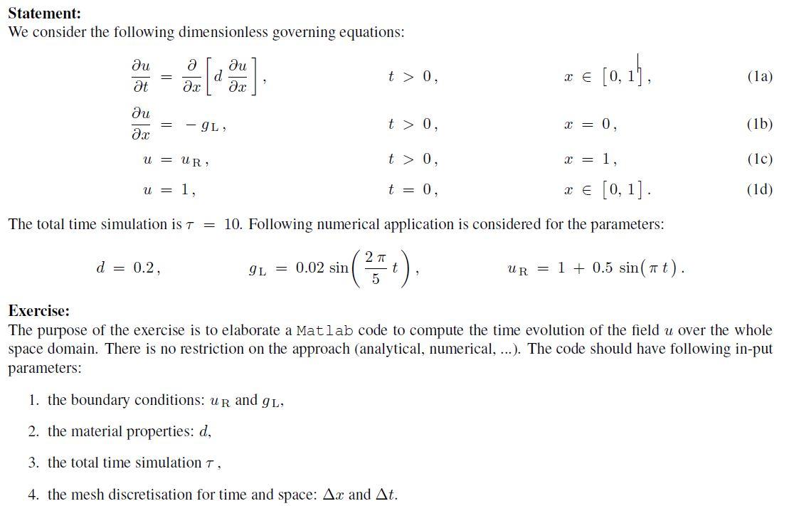 Below is an example of a diffusion problem (file | Chegg.com