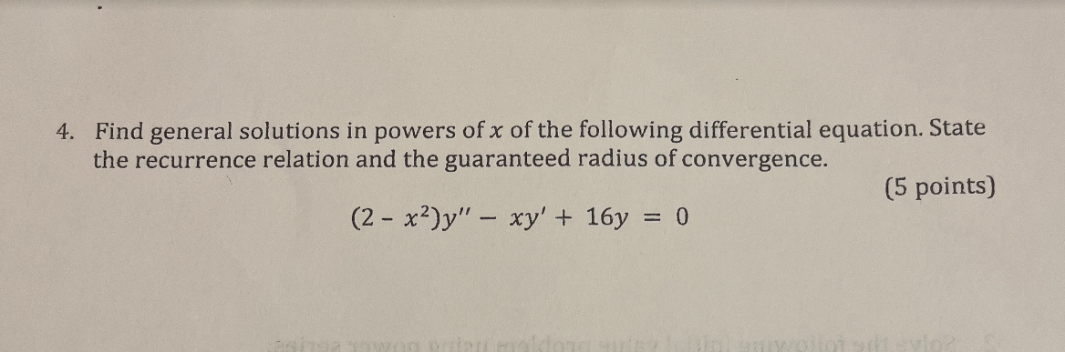 Solved Please solve show all work AND show how you solved | Chegg.com