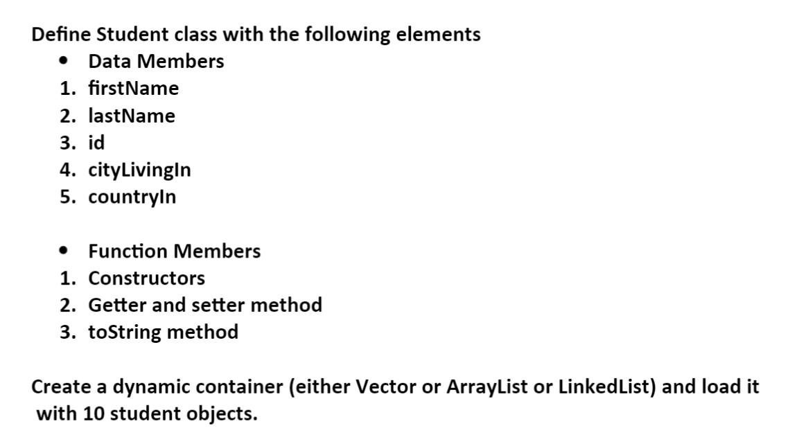 Solved Subject: JAVA and note that answer needed in half an | Chegg.com