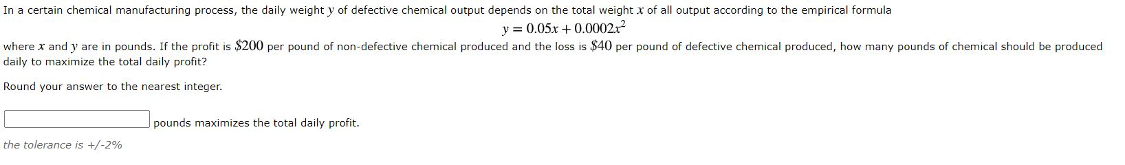 Solved In a certain chemical manufacturing process, the | Chegg.com