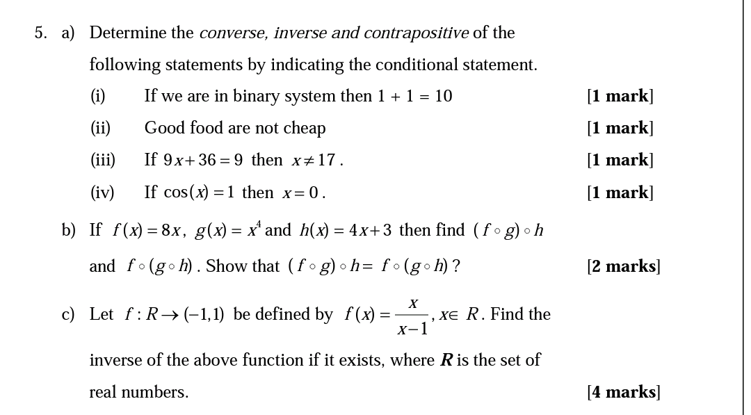 converse the following conditional statement