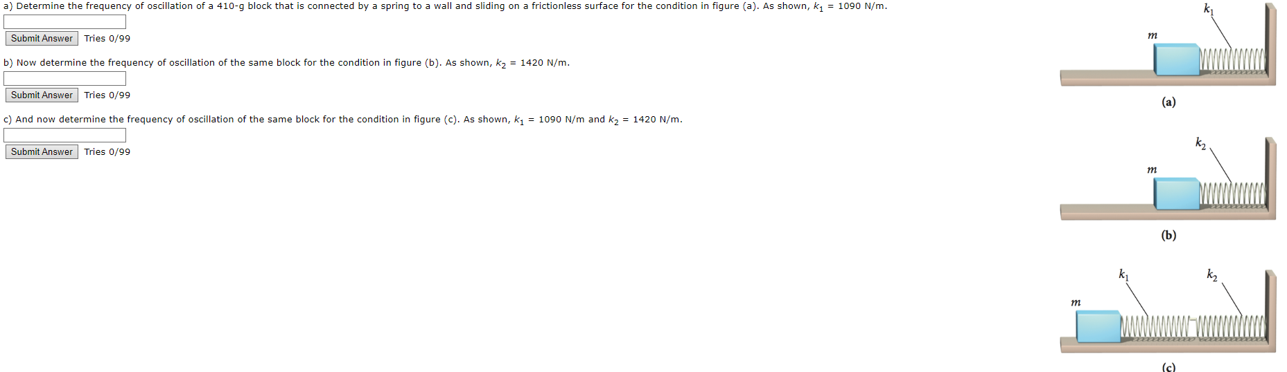 Solved Tries 0/99 B) Now Determine The Frequency Of | Chegg.com