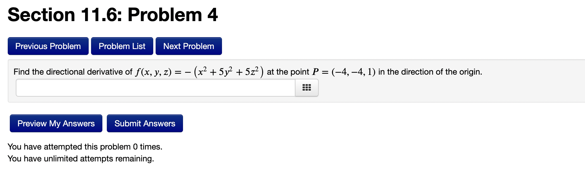 Solved Find The Directional Derivative Of F X Y Z Z3−x2y At