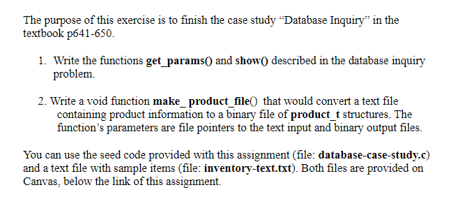 Solved Write a void function make_product_file that would | Chegg.com