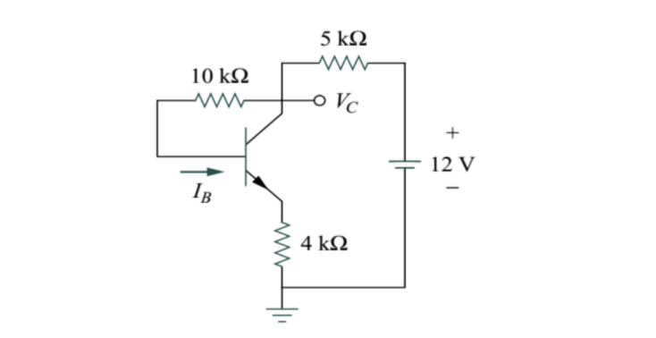 Solved Since β= 100 for the given transistor circuit, Find | Chegg.com