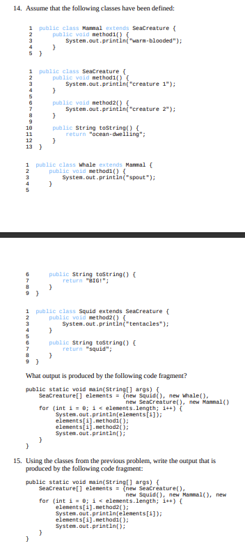 Solved I understand the first output but the second question | Chegg.com