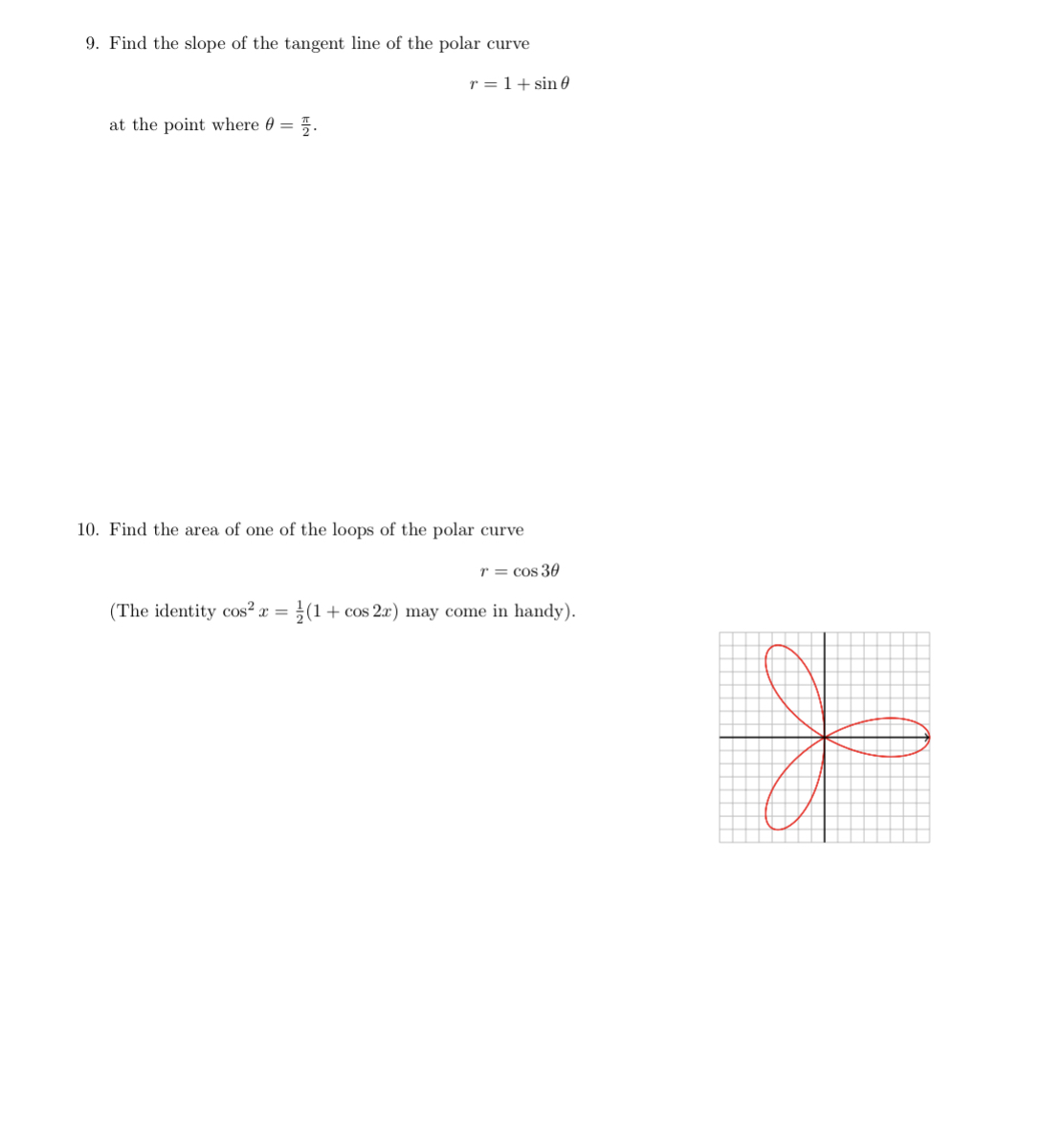 solved-9-find-the-slope-of-the-tangent-line-of-the-polar-chegg