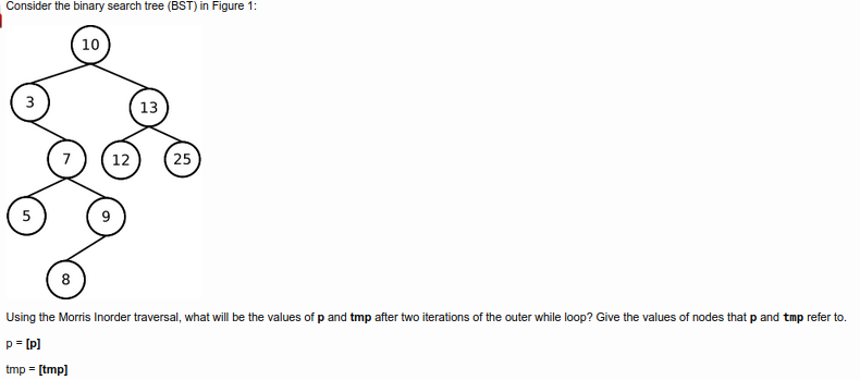 Solved Consider the binary search tree (BST) in Figure 1: 10 | Chegg.com