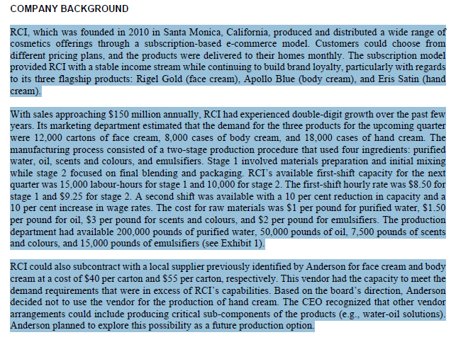 I need help constructing a Linear Model in Excel. The | Chegg.com
