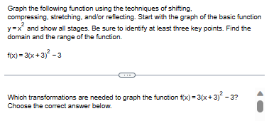 Solved Graph the following function using the techniques of | Chegg.com