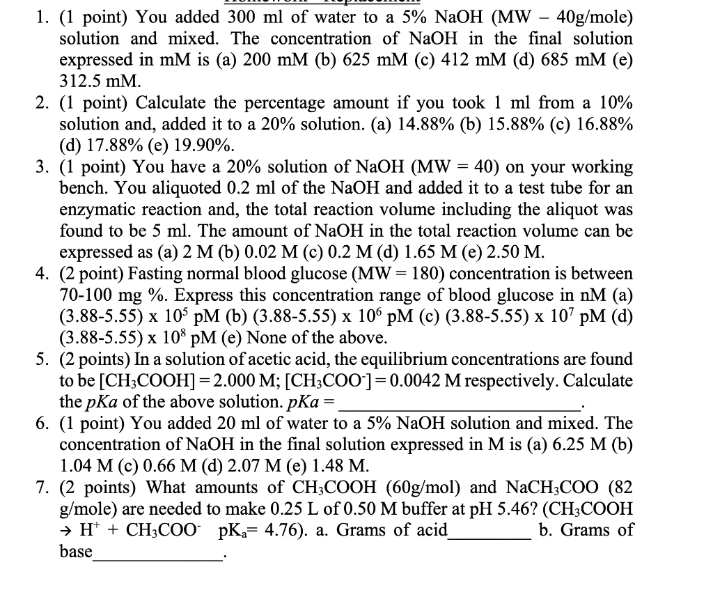 solved-1-1-point-you-added-300ml-of-water-to-a-chegg