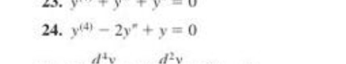 y^(4) - 2y