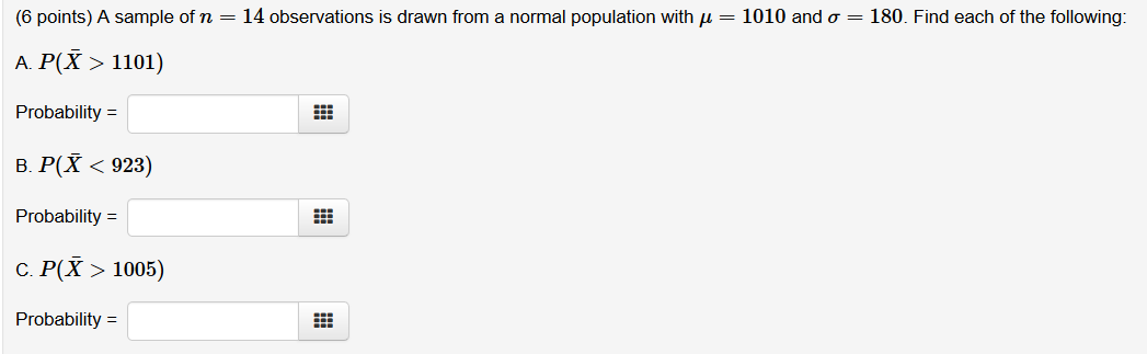 Solved 6 Points A Sample Of N 14 Observations Is Drawn Chegg Com