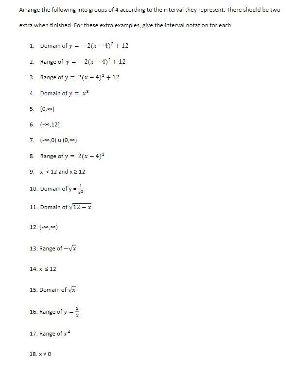 solved-arrange-the-following-into-groups-of-4-according-to-chegg