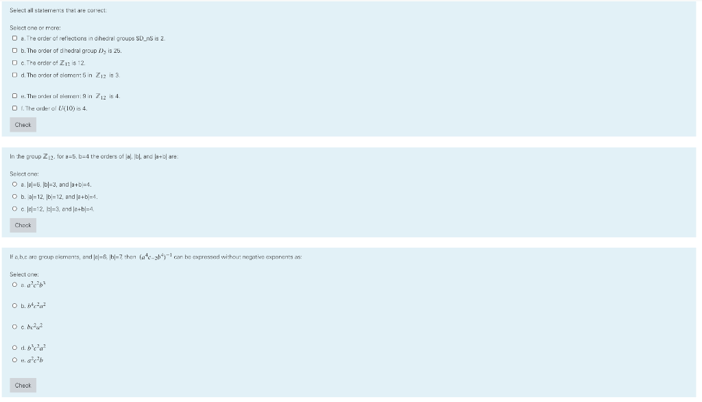 Solved Select all statements that are correct Selsct one or | Chegg.com