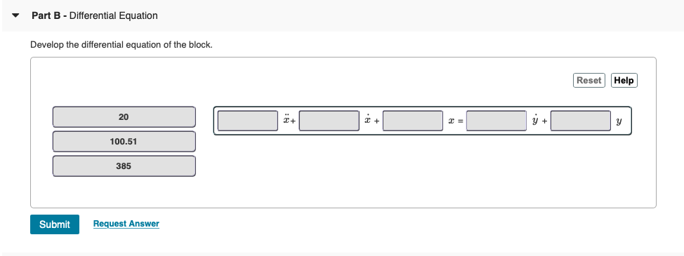Solved Part B - Differential Equation Develop the | Chegg.com
