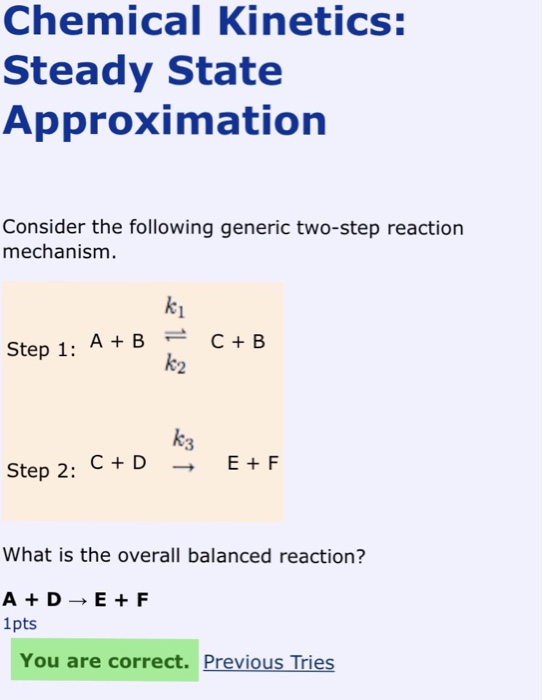 solved-chemical-kinetics-steady-state-approximation-chegg