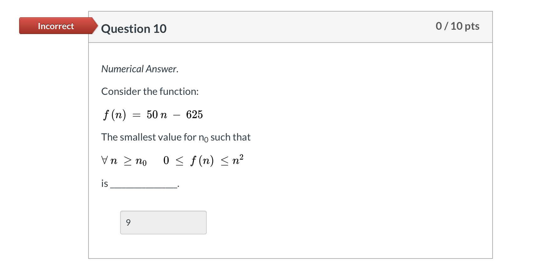 Solved Incorrect Question 3 0/10 pts Select the best answer. | Chegg.com