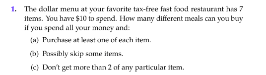 Solved 1. The dollar menu at your favorite tax-free fast | Chegg.com