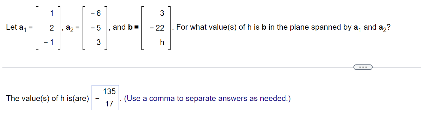 Solved Let a Subscript 1equalsleft bracket Start 3 ﻿By 1 | Chegg.com