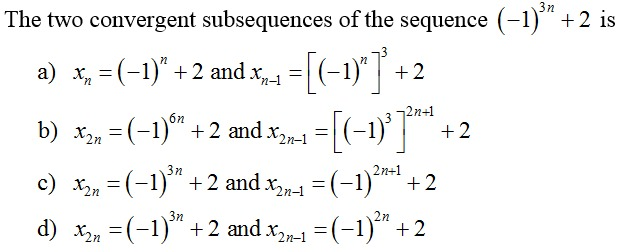 cauchy sequence has convergent subsequence