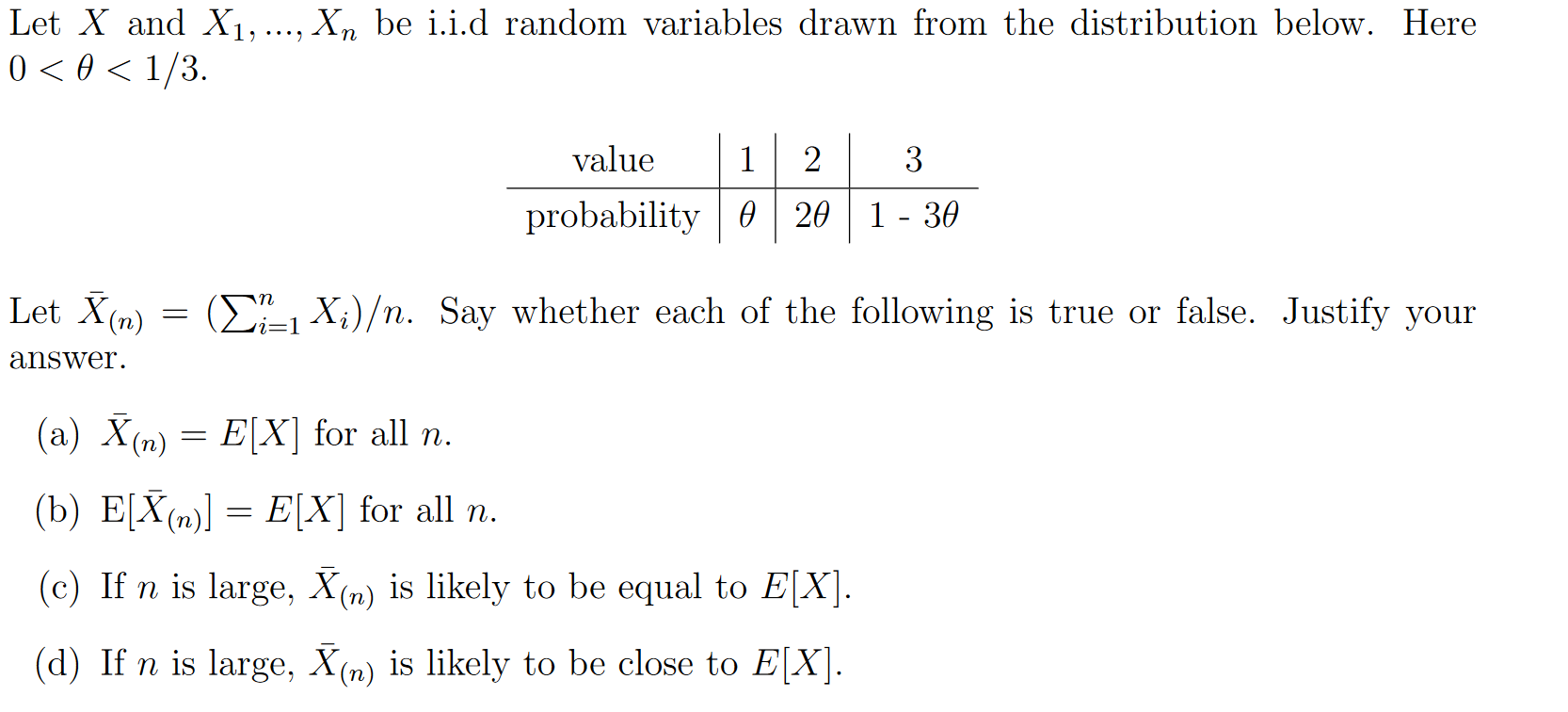 Solved Let X and X1,…,Xn be i.i.d random variables drawn | Chegg.com